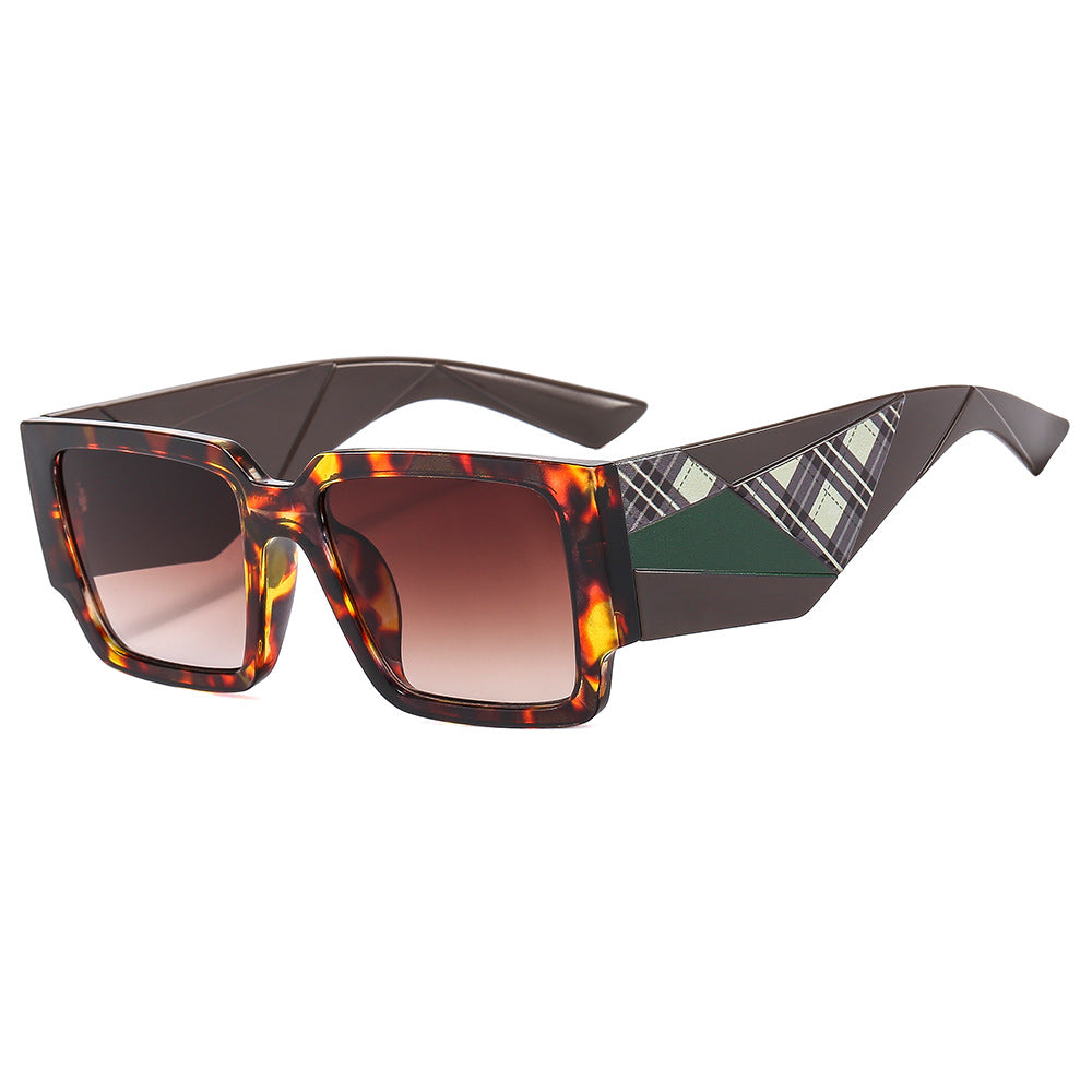 Wholesale Square Frame Wide Rim PC Sunglasses